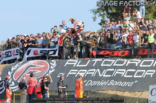 2009-10-03 Franciacorta - Motocross delle Nazioni 3115 Qualifying heat MX2 - Jeffrey Herlings - KTM 250 NL